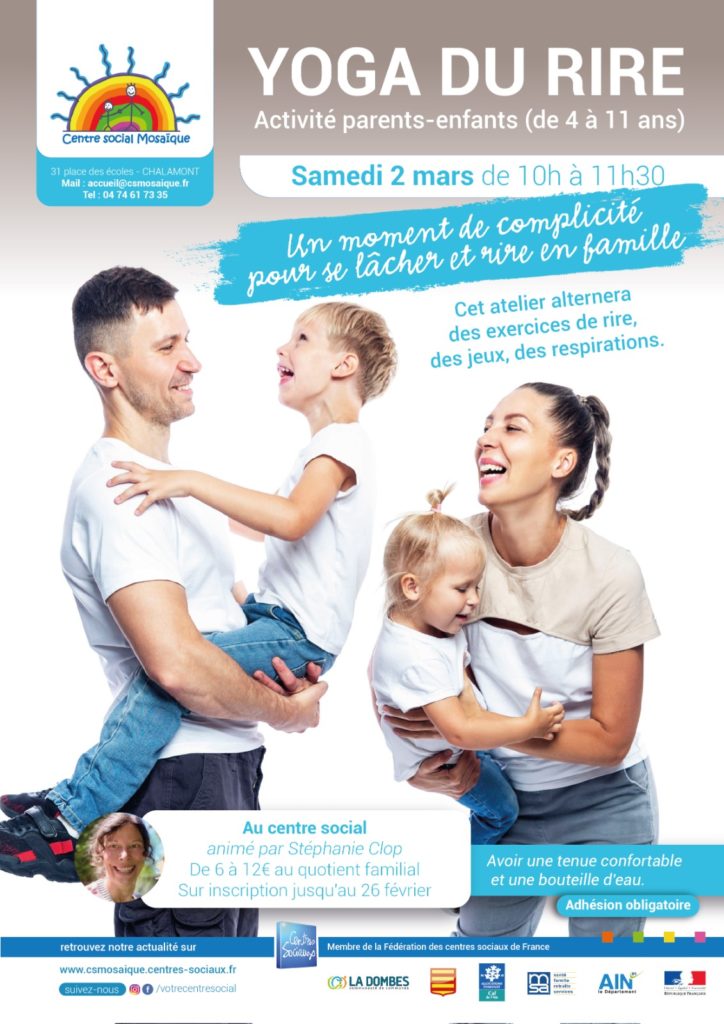 Yoga Du Rire Parents Enfants Le Site Du Centre Social Des Habitants